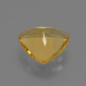 1.87克拉天然黄金色金绿柱石，三角形，9×8.9毫米，VS
