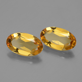 天然黄金色金绿柱石，椭圆形切割，12.2×7.1毫米，VVS-VS