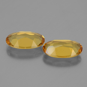 天然黄金色金绿柱石，椭圆形切割，12.2×7.1毫米，VVS-VS