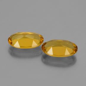 4.11天然橙色金绿柱石，椭圆形切割，11.1×7.2毫米，VVS-VS