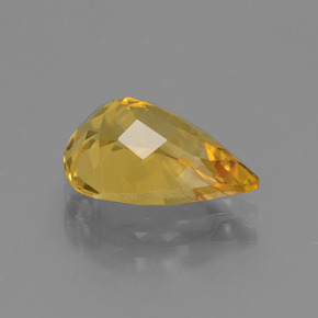 2.30克拉天然黄金色金绿柱石，梨形，11.2×8.2毫米，VVS