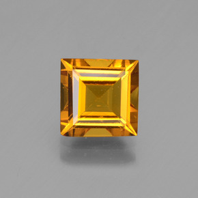 1.41克拉天然黄金色金绿柱石，方形，7×7毫米，VVS-VS