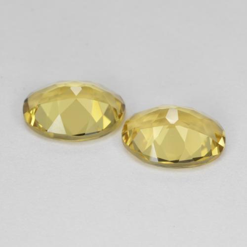 3.12天然黄色金绿柱石，椭圆形切割，9×7毫米，VVS-VS