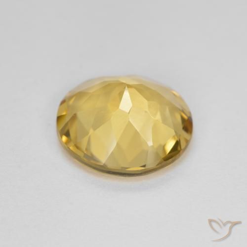 2.80克拉天然金色绿柱石，圆形的，VVS