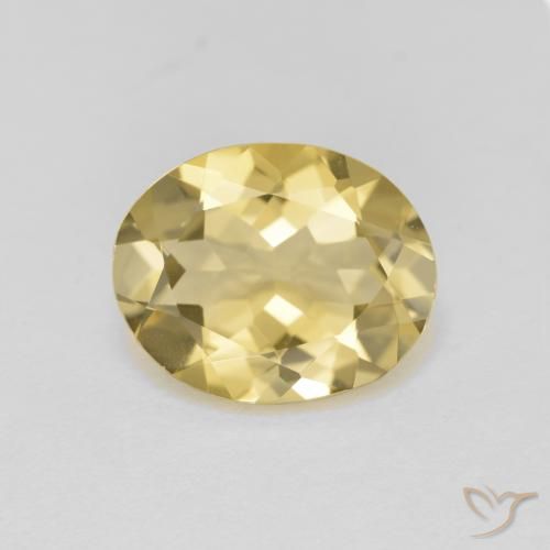 2.98ct 天然 中黄色 金绿柱石, 椭圆形, VVS