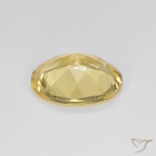 2.98克拉天然金色绿柱石，椭圆形，VVS