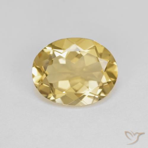 3.11ct 天然 暖黄 金绿柱石, 椭圆形, VVS