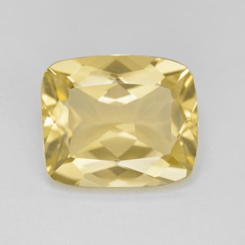 4.69克拉天然金色金绿柱石，垫形剪裁，12×10.2毫米，VVS