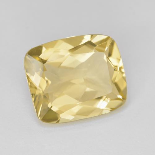 4.69克拉天然金色金绿柱石，垫形剪裁，12×10.2毫米，VVS