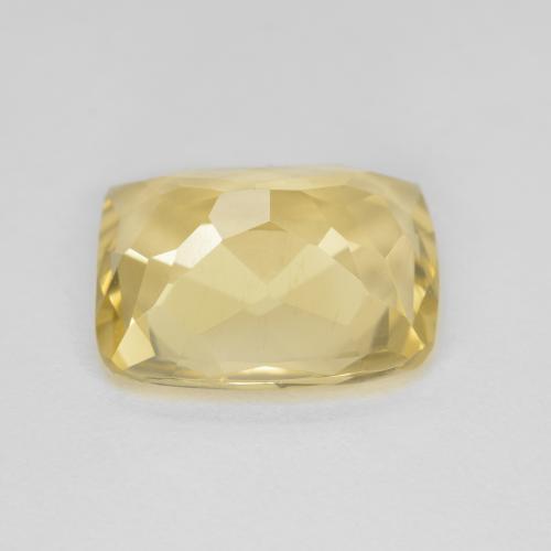 4.69克拉天然金色金绿柱石，垫形剪裁，12×10.2毫米，VVS