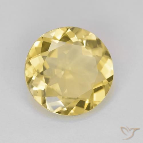 2.73ct 天然 金黄色 金绿柱石, 圆形的, VVS-VS