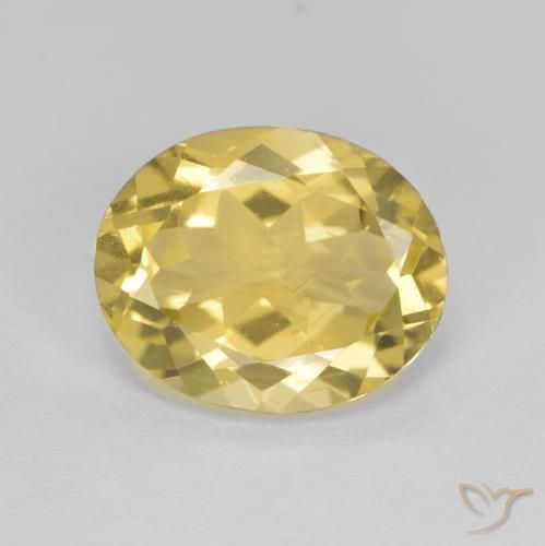 3.37ct 天然 亮金 金绿柱石, 椭圆形, VS