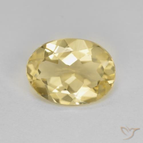 1.73ct 天然 第戎黄 金绿柱石, 椭圆形, VVS-VS