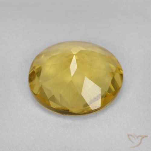 2.84克拉天然金色绿柱石，圆形的，VVS