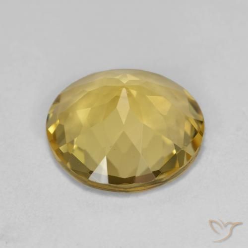 2.97克拉天然金色绿柱石，圆形的，VVS