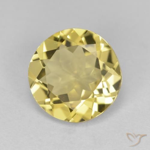 2.98克拉天然金色绿柱石，圆形的，VVS-VS