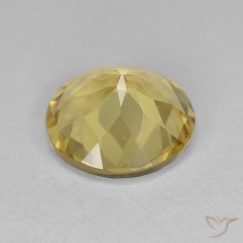 2.85克拉天然金色绿柱石，圆形的，VVS-VS