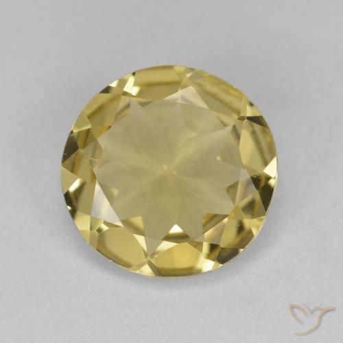 2.60ct 天然 淡黄色 金绿柱石, 圆形的, VS