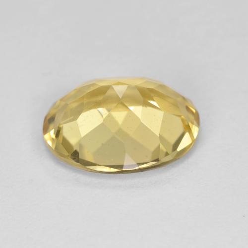 3.27克拉天然黄色金绿柱石，椭圆形切割，11.3×9毫米，VVS-VS