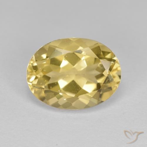 3.46ct 天然 浅金色 金绿柱石, 椭圆形, VVS-VS