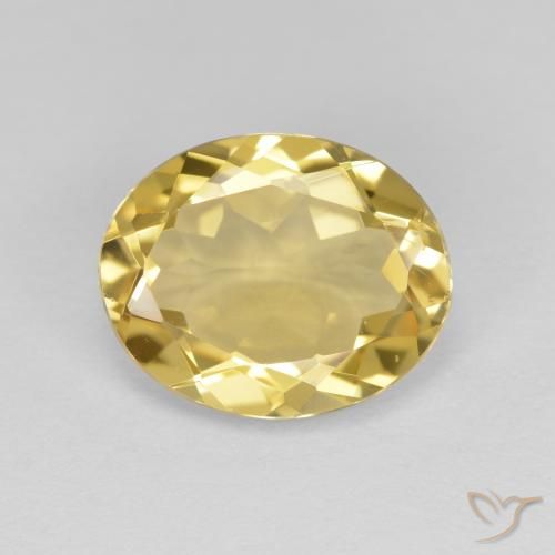 2.90ct 天然 淡黄色 金绿柱石, 椭圆形, VVS-VS