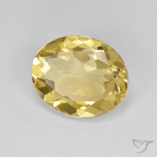 2.90克拉天然金色绿柱石，椭圆形，VVS-VS