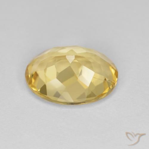 2.90克拉天然金色绿柱石，椭圆形，VVS-VS