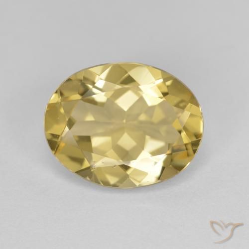 2.94ct 天然 淡黄色 金绿柱石, 椭圆形, VVS-VS