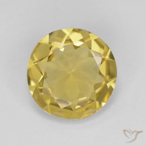 2.86ct 天然 浅金色 金绿柱石, 圆形的, VVS