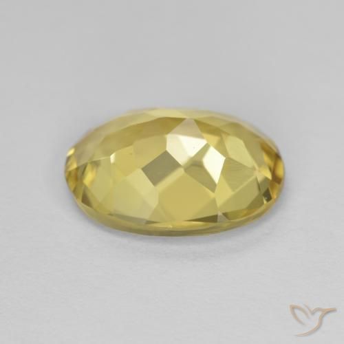 2.82克拉天然金色绿柱石，椭圆形，VVS