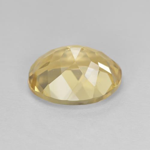 3.76克拉天然黄色金绿柱石，椭圆形切割，11.3×9.1毫米，VVS