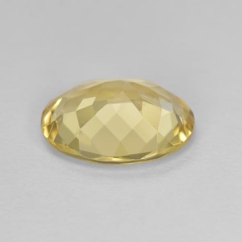 2.76克拉天然黄色金绿柱石，椭圆形切割，11.2×8.9毫米，VVS