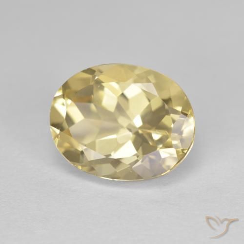 2.65克拉天然金色绿柱石，椭圆形，VVS