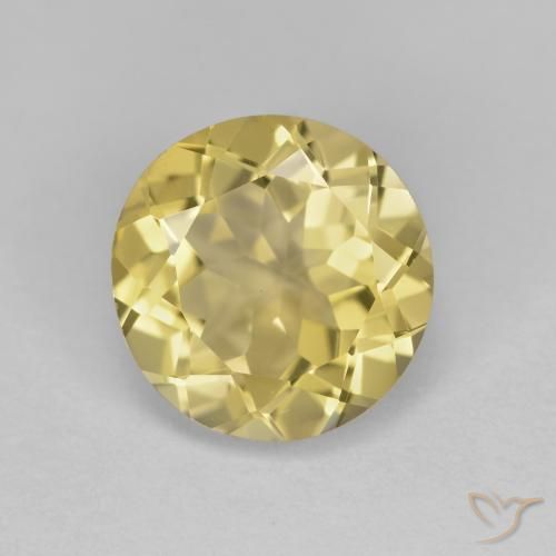 2.39ct 天然 浅金黄色 金绿柱石, 圆形的, VVS
