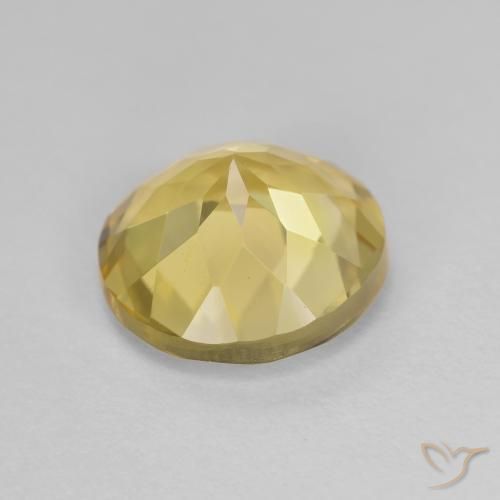 2.39克拉天然金色绿柱石，圆形的，VVS