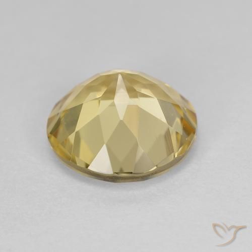 2.55克拉天然金色绿柱石，圆形的，VVS