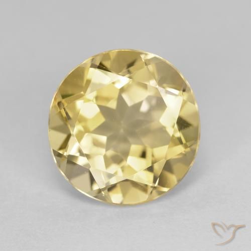 2.70ct 天然 浅金色 金绿柱石, 圆形的, VVS