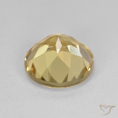 2.70克拉天然金色绿柱石，圆形的，VVS