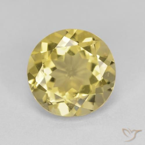 2.59ct 天然 浅金黄色 金绿柱石, 圆形的, VVS