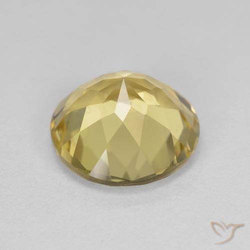 2.59克拉天然金色绿柱石，圆形的，VVS
