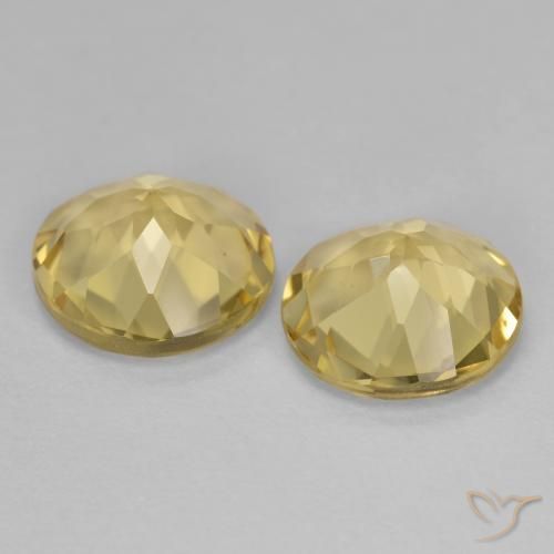 2.96克拉天然金色绿柱石，圆形的，VVS-VS