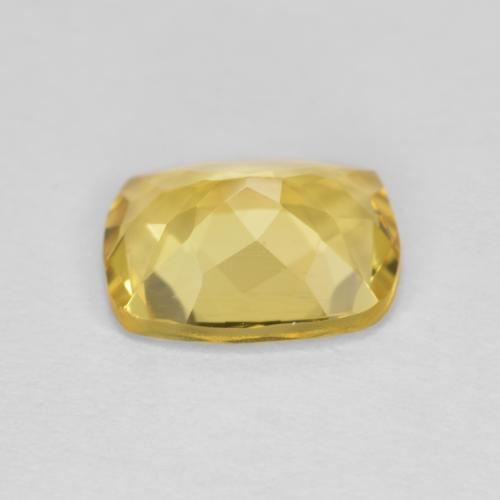 1.60克拉天然黄色金绿柱石，垫形剪裁，8.9×7.1毫米，VVS-VS