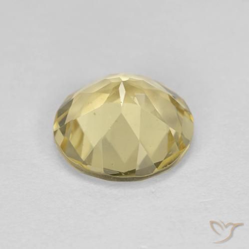 1.56克拉天然金色绿柱石，圆形的，VS