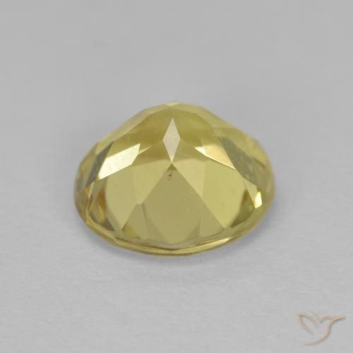 1.80克拉天然金色绿柱石，圆形的，VS