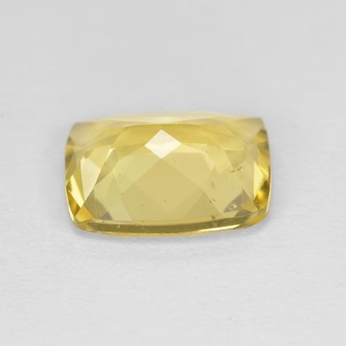 1.87克拉天然黄色金绿柱石，垫形剪裁，9.1×7.2毫米，VS