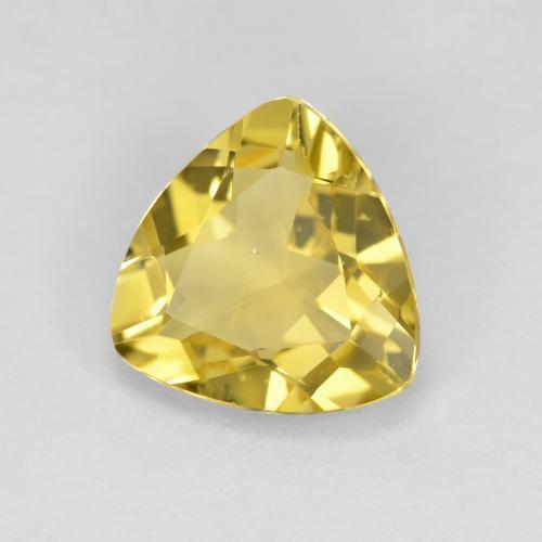 1.82克拉天然黄色金绿柱石，三角形，9×8.8毫米，VS