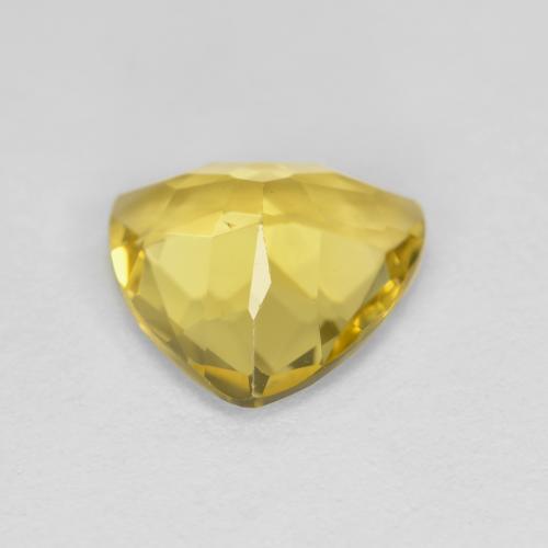 1.82克拉天然黄色金绿柱石，三角形，9×8.8毫米，VS