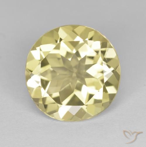 2.24ct 天然淡黄色金绿柱石, 圆形的, VVS