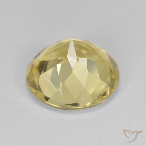 2.32克拉天然金色绿柱石，圆形的，VVS