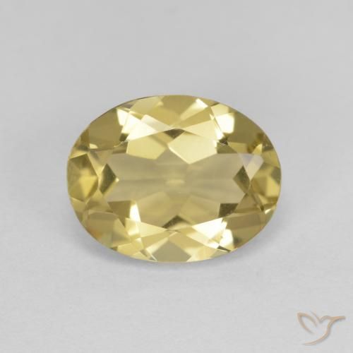 1.78ct 天然 第戎黄 金绿柱石, 椭圆形, VVS-VS